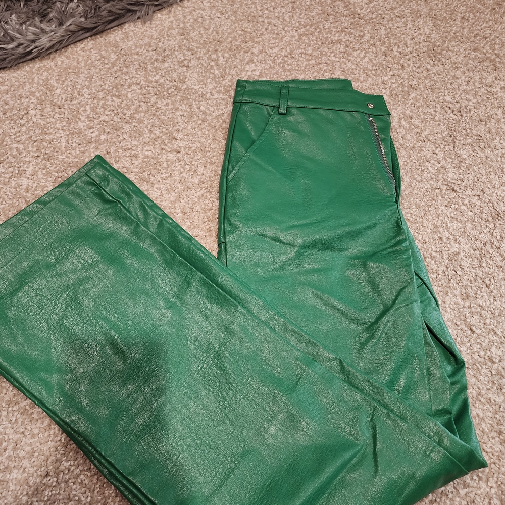 Princess Polly Green Wide Leg Pants